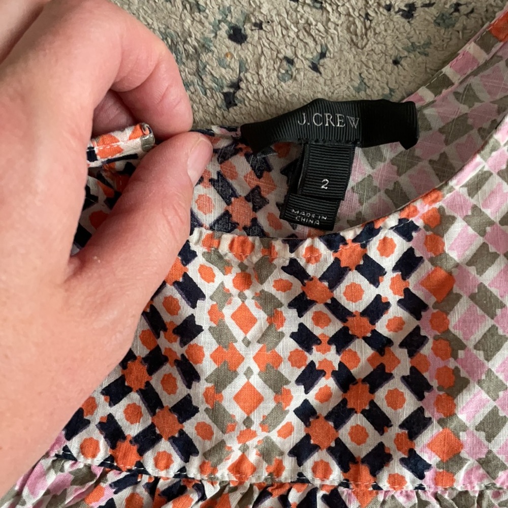 J.Crew Printed Top - Picture 3 of 7